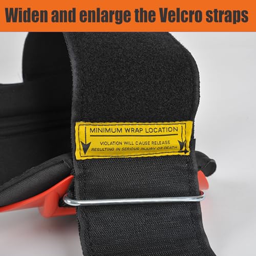 Tree Climbing Spikes Set,Tree Climbing Gear, 1 Pair Alloy Steel Climbing Spurs,350lbs Load Capacity, Arborist Equipment for Climbers, Fruit Picking and Lumberjack - color: Red Climbing Spikes Set B