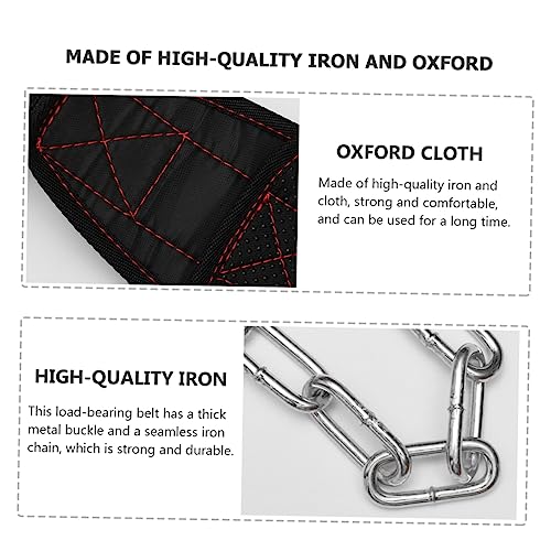 Mikikit Dip Belt Chain for Weightlifting Design for Weight Training Supports Back and Upper Body for Dips Chin Ups and Pull Ups