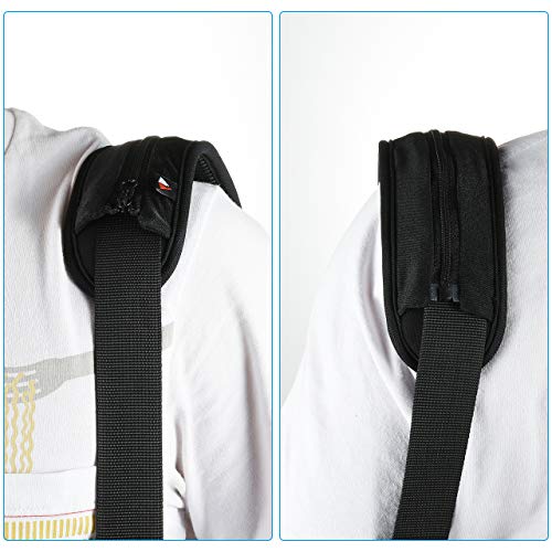 Replacement Shoulder Pad for Bags, Laptop Case with Zipper Closure Laptop Shoulder Bag Strap Pad -Large - color: Large