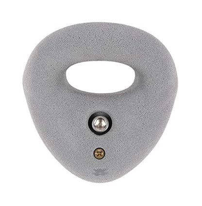 Atomik Rock Climbing Holds Large Bolt-On Ring in Gray Used in Gyms for Down-Climbing