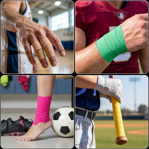 Cannon Sports Premium Athletic Tape - 1.5” x 45 Feet Per Roll - Easy Tear, No Sticky Residue, Very Strong, Hypoallergenic and Latex Free - Ideal for Sprains, Strains, First Aid - Pack of 3 (Purple) - color: Purple