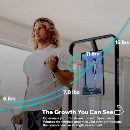 Speediance Gym Monster Smart Home Gym, Multifunctional Strength Training Machine, Smith Machine Power Cage Workout Station, Squat Rack Cable Machine, Full Body Fitness Equipment for Home Workout - style: Gym Monster Max