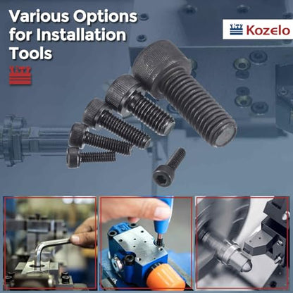 25pcs Socket Head Cap Screws - [M6-1 x 35mm] Alloy Steel Black Oxide Grade 12.9 Internal Hex Screw for 3D Printer Furniture Industrial Use, Black - size: M6-1x35mm