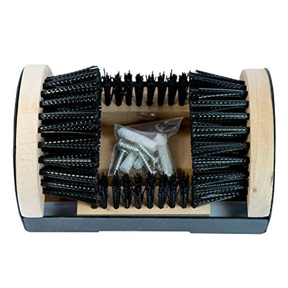 Bickmore Boot Scrubber, Mountable Shoe Brush & Scraper | Mountable indoor/outdoor brush scrapes dirt off boots, shoes and sneakers.