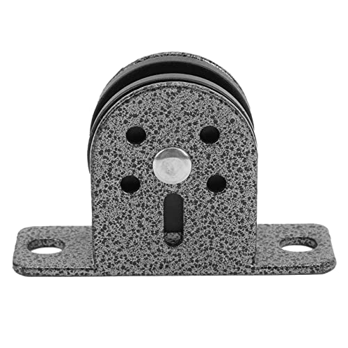 Smooth Sliding, high Strength DIY Solid Single Wheel Pulley Block with 300kg Load for Home Fitness Cable Machine Build, Portable Stainless Steel and Nylon Pulley Design,