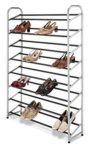 Whitmor 8 Tier Shoe Tower - 40 Pair - with Non-Slip Racks - size: 8-Tire