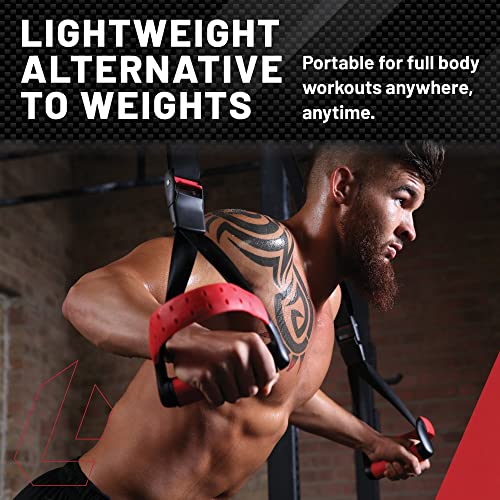 Lifeline Jungle Gym XT Body Weight Suspension Trainer System – Patented Split Anchor, Full-Body Workout, Lightweight Home Suspension Training Kit for Home Gym, Workout Equipment - size: One Size