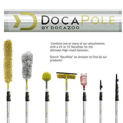 DOCA Telescoping Pole 5-12 Ft - Extension Pole for Cleaning, Feather Duster, Window Washing Kit, Paint Roller, Window Squeegee - High Reach Extendable Kit for Indoor & Outdoor - Duster Kit - size: 12 Ft, style: Duster Kit