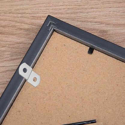 15PCS 1/8" Canvas Clips for Picture Framing, Offset Mounting Hardware with Screws for Art and Mirror Installation - size: 1/8 Inch
