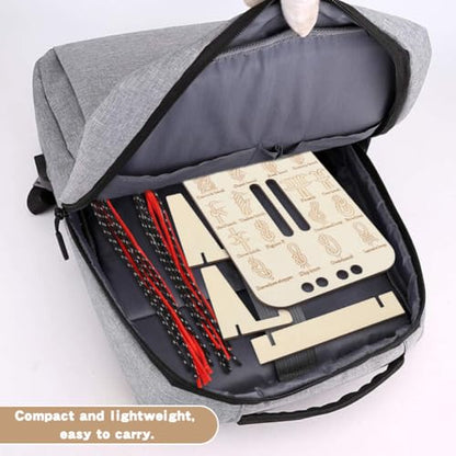 Learn Knot Training Board, 16 Knotting Methods for Beginners, Portable Knot Tying Book for Fishing, Backpacking, Hiking, Outdoor Survival, Camping, Knot-Tying-kit