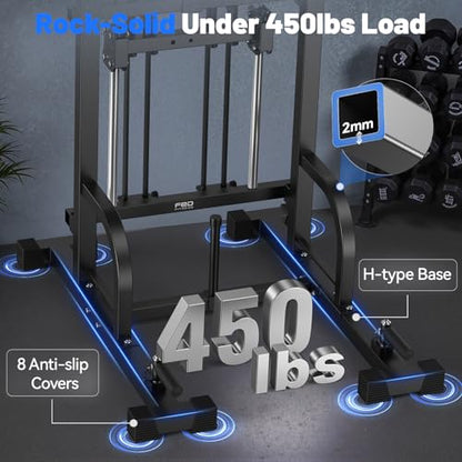 Sportsroyals Power Tower Pull Up Bar Station, 450LBS Stable Pull Up Dip Station for Home Gym Strength Training Equipment | FED Fitness - color: Multi
