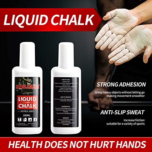 Liquid Chalk, Sports Chalk, Hand Grip Chalk,Weightlifting Chalk,Gym Chalk,Work Out Chalk for Cross Training, Powerlifting,Pole Dance - style: 250ML