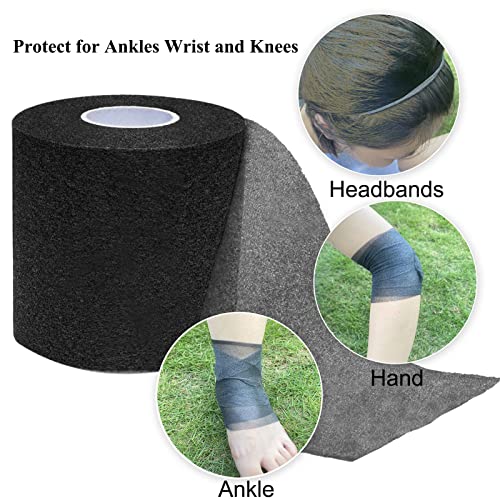 ADMITRY Pre Wrap Tape Athletic,3 Rolls X 22 Yards Beige Prewrap | Headbands for Hair,Foam Underwrap Sports Wrap - color: Beige Pre Wrap (Foam)-3 Rolls