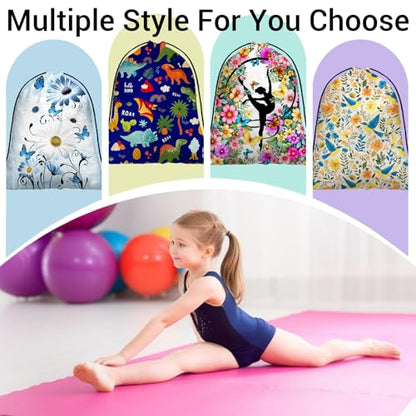 Cartoon Dinosaur Gymnastics Grip Bag Navy Blue Portable Drawstring Storage Pouch Bag Party Favor - color: Cartoon Dinosaur-blue