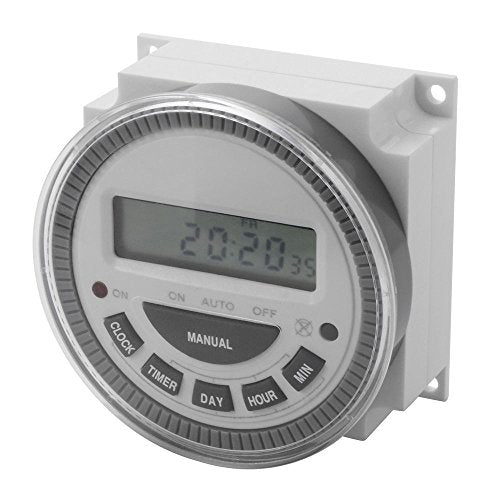 7 Day Programmable Timer Switch- Pool/Gate/Sprinklers/Lights- 120v Input - ET3 Substitute