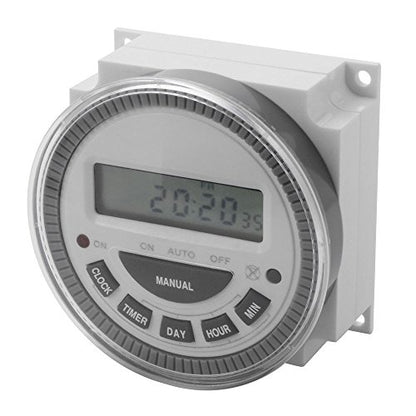 7 Day Programmable Timer Switch- Pool/Gate/Sprinklers/Lights- 120v Input - ET3 Substitute