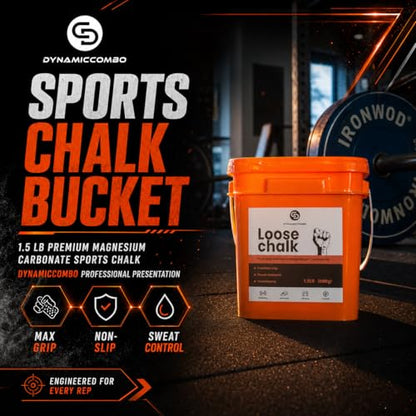 1.5lb Gym Chalk Bucket for Weight Lifting & Workouts - style: 1-Pack