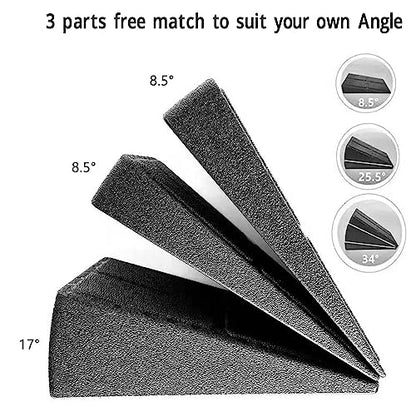 Squat Wedge Block Set of 3, 720 LBS Capacity, 5 Adjustable Angles Incline Board for Squat Wedge,Yoga EPP Wedge for Exercise, Ankle Mobility & Physical Therapy