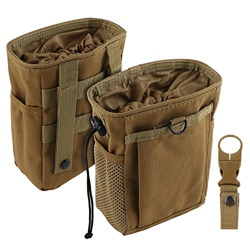 Drawstring Highend Rock Climbing Chalk Bag with a Carabiner Different Pockets for Climbing Bouldering, Gymnastics, Gym Pouch, Cross Fit and Lifting - color: Khaki