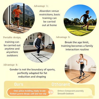 5PCS Slip Agility Training Equipment Good for Athletes Coaches and School Activities Athletic Execution Training Gear
