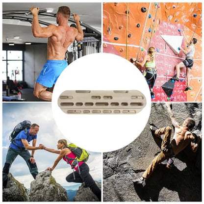 PUCHEN Climbing Board, Portable Rock Climbing Training Hangboard, Climbing Board for Doorway, Finger Grip Strengthener Trainer with Edges and Pockets, Includes Finger File