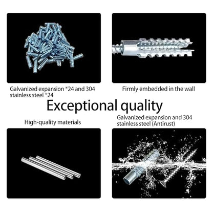 24-Piece Hollow Wall Expansion Screw Set with Screws, Loose Hinge Hole Repair Tool, Suitable for Concrete, Hollow Walls, Wood, and Hinge Hole Repairs (6x32mm) (Silver) - color: Silver