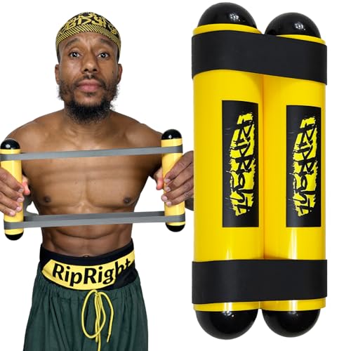 Premium RipStick Pillz, Workout Equipment for Joint Rehab, Shoulder Strength, Resistance Training, and Muscle Building, with 6 Adjustable Resistance Bands - color: Yellow/Black