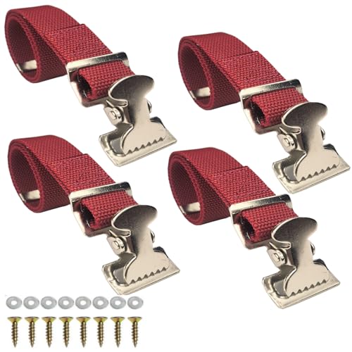Universal Drywall Stilt Replacement Straps (4PCS) - Adjustable Nylon Leg Straps for Secure & Comfortable High Work - Construction, Painting, Plastering, Street Performances