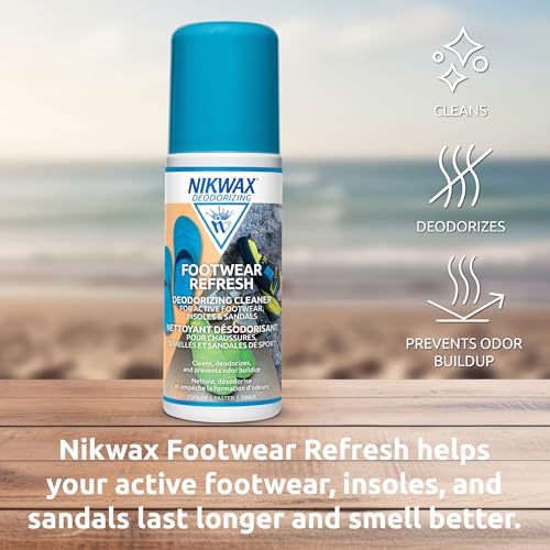 Nikwax Footwear Refresh, Cleaner for Active Footwear, Running Shoes, Sandals, Climbing Shoes, Insoles & Sneakers