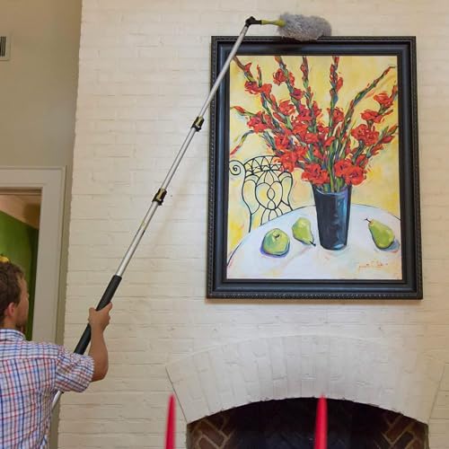 DOCAZOO Extension Telescoping Pole 5-12 Ft | High Reach Extension Pole for Cleaning, Dusting, Window Washing & Painting - Indoor & Outdoor Use (Pole Only) - size: 12 Ft, style: Pole Only