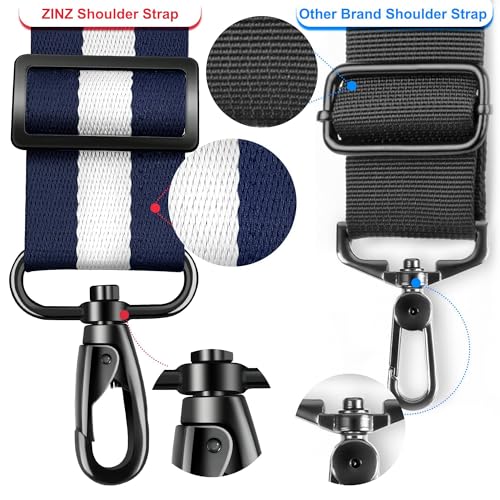 ZINZ Ultra-Thick Fixed Pad Shoulder Strap 76-inch Universal Bag Strap with Breathable Cushion and Dual Balanced Adjustable Buckles for Laptop Bag Luggage Messenger Bag Crossbody etc -Stripe-BuWBu - color: Stripe-buwbu