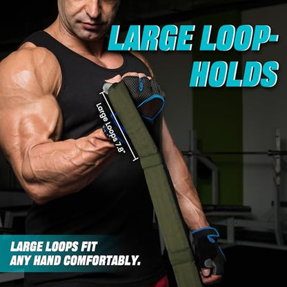 Vulken Tricep Rope Cable Attachment. 28.7 Inch & 22 Inch Two Lengths Built in One Pull Down Rope - color: Green-Three Lengths
