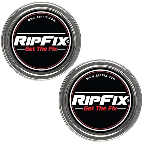 RipFix Hand Salve Hand Repair Balm for Blisters Calluses Rips 1.34oz Tin x2 | Faster Hand Rip Recovery, Soothes Cracks & Tears, Helps Prevent Skin Rips, Built for Active Hands, Deep Skin Moisture - color: Black 1.34oz - 2 Pack