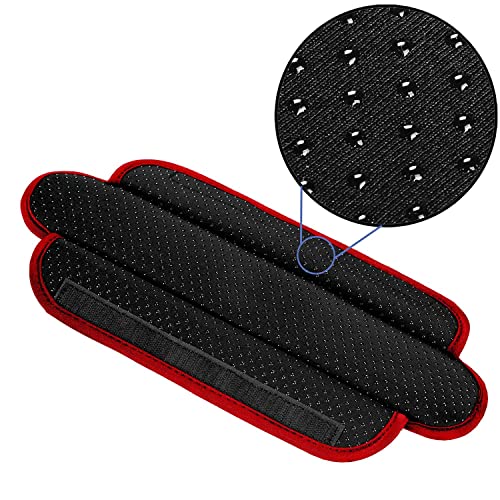 Ultra Thick & Breathable Universal Shoulder Pad Cushion for Bag - Long & Comfort - color: Black-wine Edge