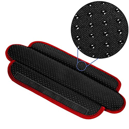 Ultra Thick & Breathable Universal Shoulder Pad Cushion for Bag - Long & Comfort - color: Black-wine Edge