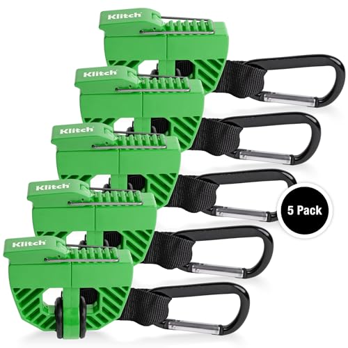 Footwear Clip, Shoe Bag, Hang Extra Shoes Cleats Boots or Gear on Your Bag. - color: 5-Pack Green