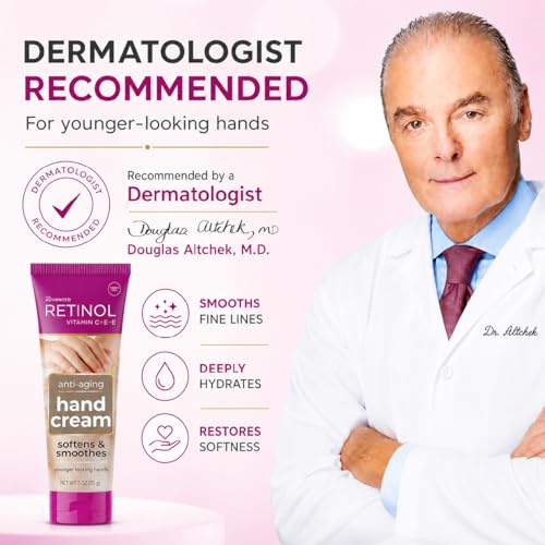 LIVAURA Retinol Hand Cream for Women - Anti-Aging Lotion for Dry Hands | Available for Men & Women; Vitamin-enriched formula; Helps soften rough skin; Lightweight daily hydration; Non-greasy finish - style: Women's Hand Cream