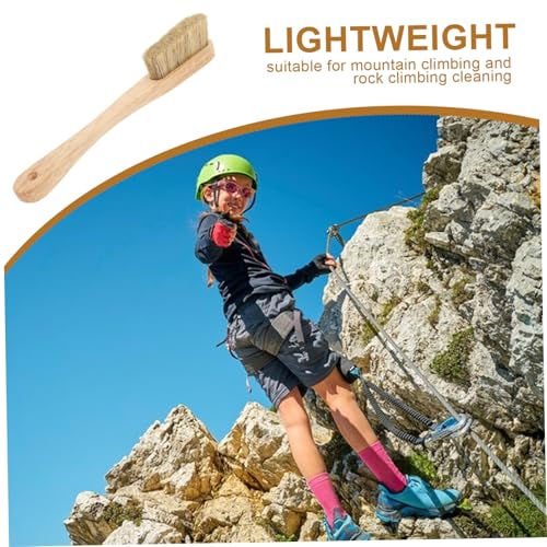 SUPVOX Wood Dauber Brush Rock Climbing Brush Shoe Polish Brush Bristle Hair Rock Climbing Shoes