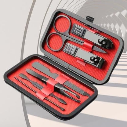 Manicure Set Personal Care Nail Clipper Kit Professional Manicure Pedicure Set Mens Accessories Personal Care Nail Grooming Present for Men Husband Boyfriend Parent, Black - color: Black