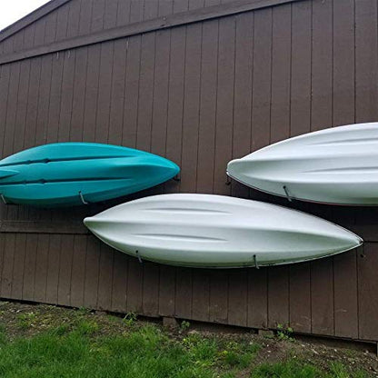 Kayak Storage Racks, Wall Mount Garage Storage Hooks for Kayaks, SUP, Paddle Boards and Surfboards, Heavy Duty Hangers - size: 15.5in-4 Pack