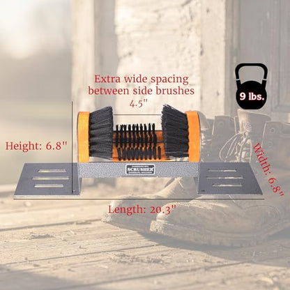 Big Boot Scrusher Extra Wide Outdoor Boot Brush Scraper American Made