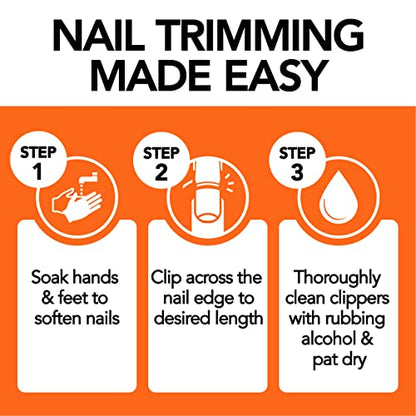 KOHM Nail Clippers for Thick Nails - Heavy Duty, Sharp Wide Mouth Professional Fingernail and Toenail Clippers for Men, Women & Seniors, Black - color: Curved-black