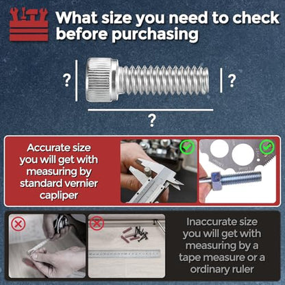 126pcs M6 Socket Head Cap Screws Bolts Nuts Assortment Kit - [M6x8/10/12/16/20/25/30mm] 304 Stainless Steel Allen Socket Drive for 3D Printer - size: M6x8/10/12/16/20/25/30mm