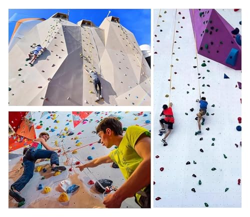 Climbing Kit,Climbing Holds, Resin Rock Climbing,Include Mounting Hardware - Easiest to Hang at Any Angle, Climbing Gym Playground(10 Pack - Wall Installation) - color: 10 Pack - Wall Installation