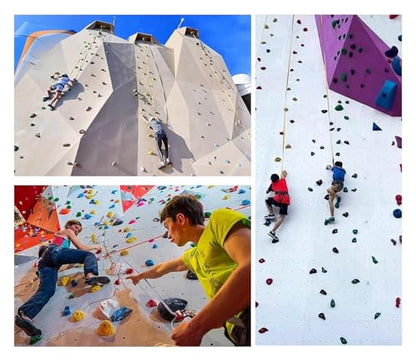 Climbing Kit,Climbing Holds, Resin Rock Climbing,Include Mounting Hardware - Easiest to Hang at Any Angle, Climbing Gym Playground(20 Pack - Wall Installation) - color: 20 Pack - Wall Installation