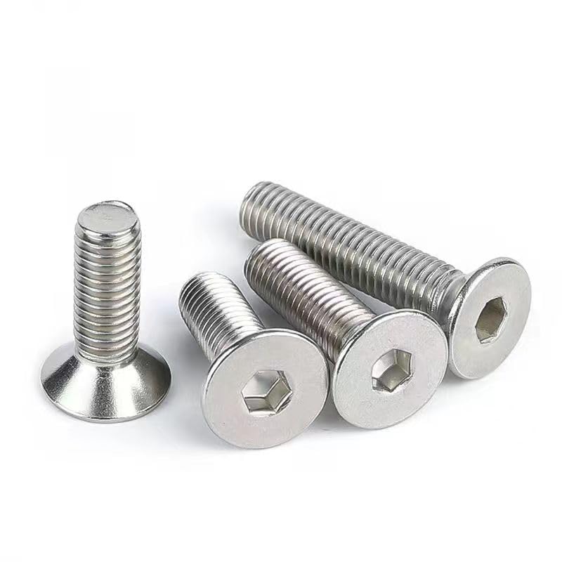 10Pcs 1/4-20x1/2 Flat Head Socket Cap Screws Bolts Countersunk Bolts, Stainless Steel 18-8 (304), Bright Finish, Allen Socket Drive - size: 1/4-20x1/2(10Pcs)