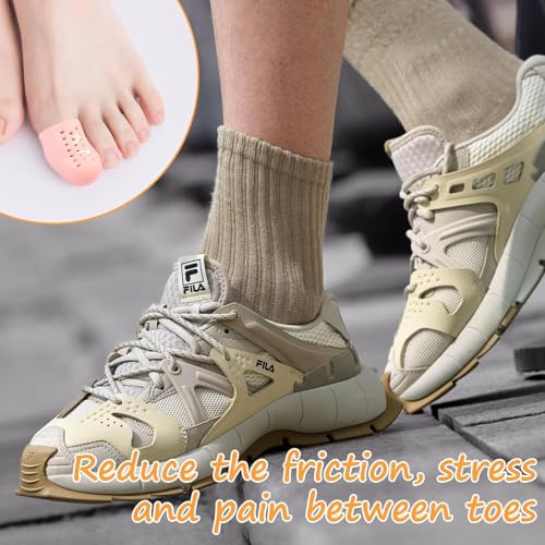 30 Pcs Gel Finger Cots with Air Holes, Silicone Finger Protectors, Finger Sleeves, Wound & Finger Crack Protection Gloves