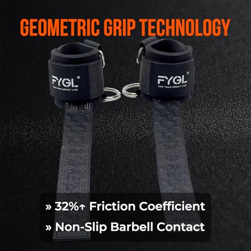 Double D Ring Weightlifting Straps - Neoprene Padding | Anti-slip silicone grip with adjustable fit for deadlifts and cable machines