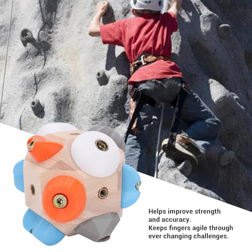 Massive Block Toy, Compact Multifunctional Rock Climbing Training Set with 12 Colorful Climbing Pegs, for Climbers of All Skill Levels to Enhance Finger Strength and