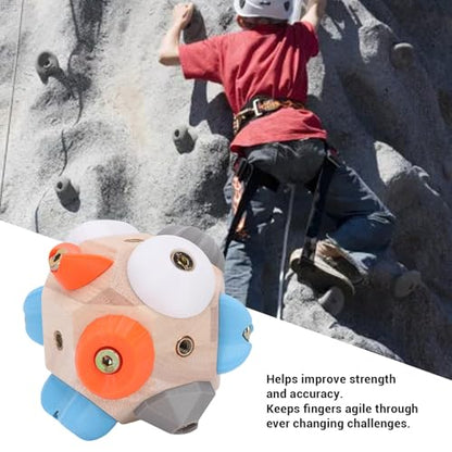 Climbing Blocks Boulder Block Rock Climbing Gear, Finger Strength Training Tool, Portable Climbing Kit with Climbing Pegs, Indoor Outdoor Climbing Toy for Climbers